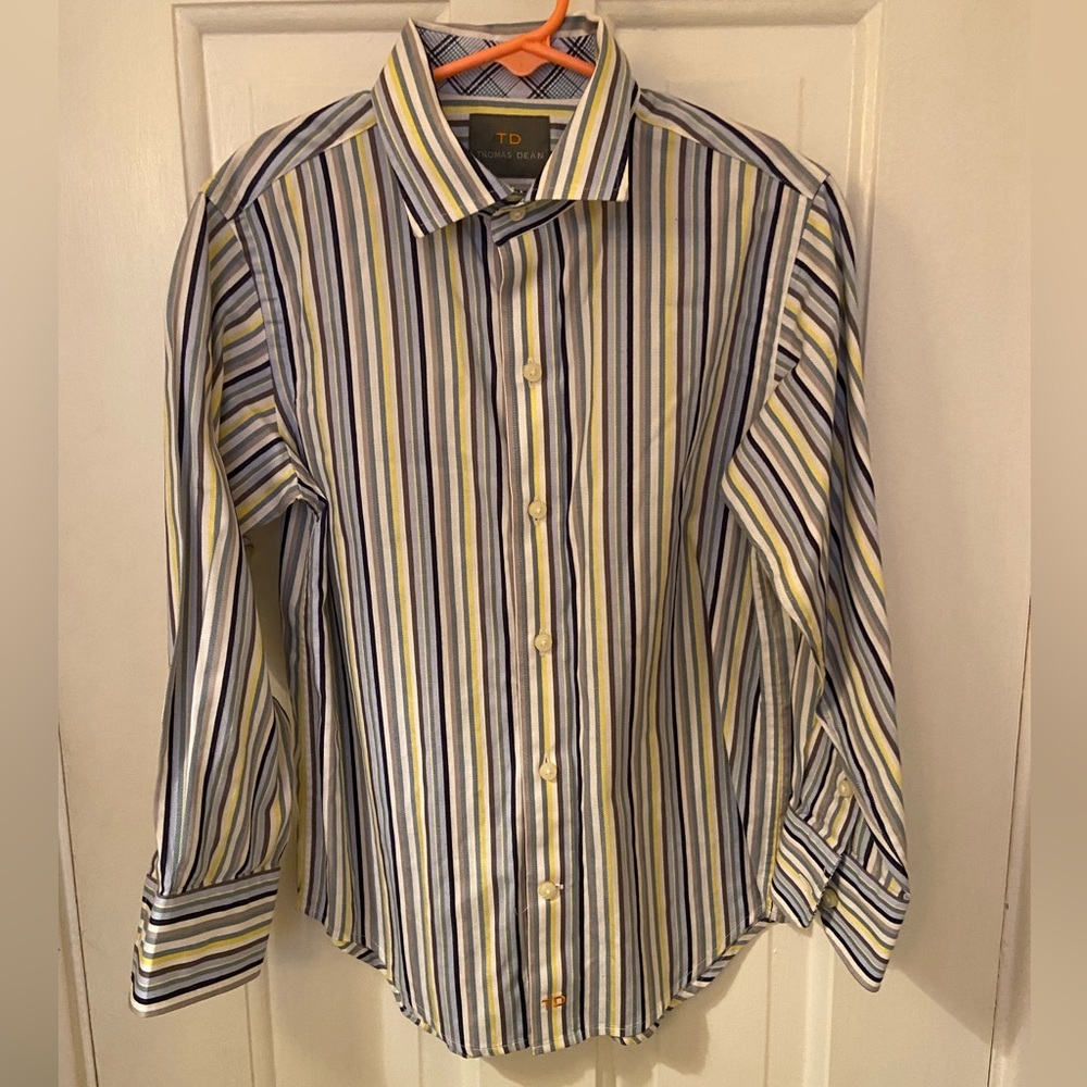 Thomas Dean Boy size 7 Dress Shirt